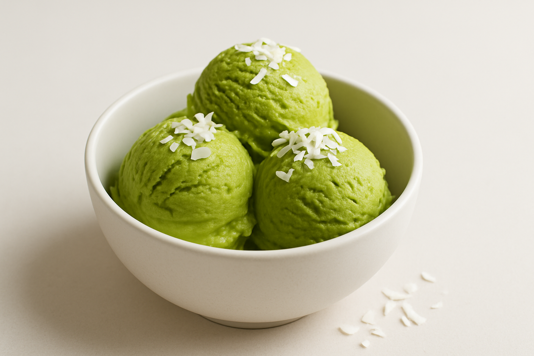 Wegańskie Lody Matcha z Kokosem