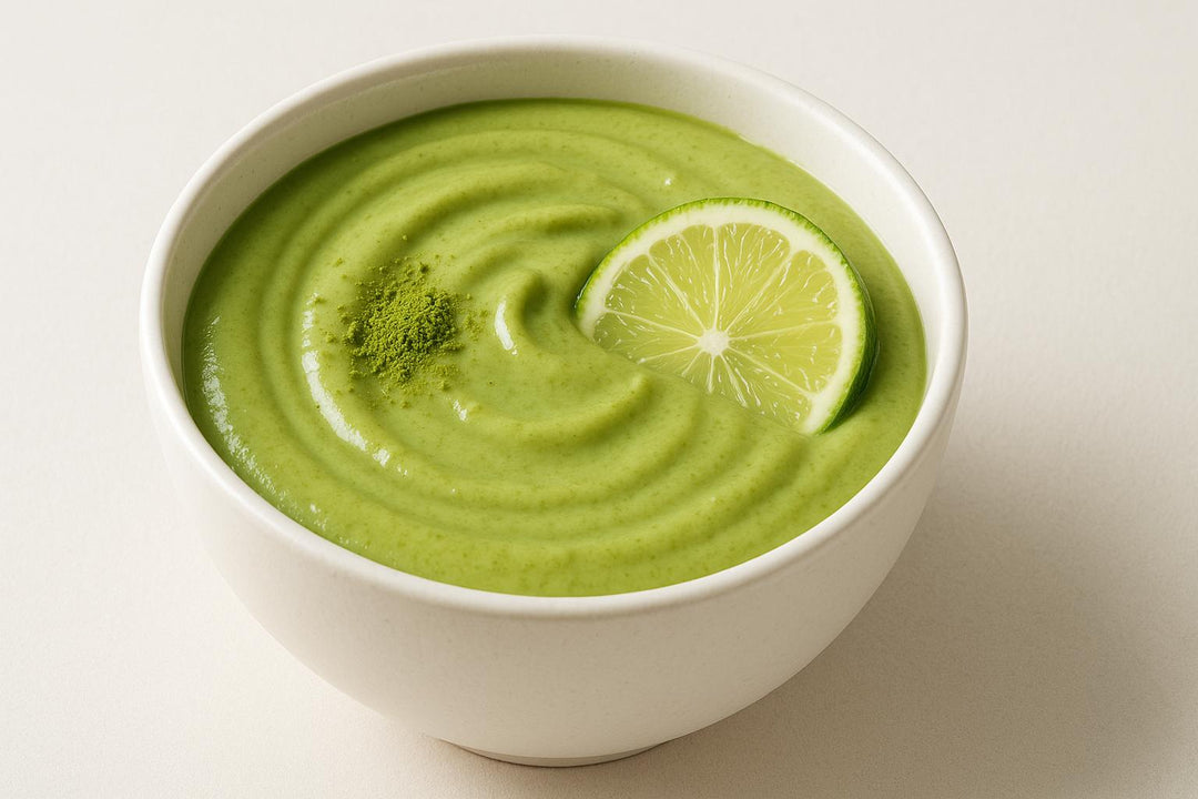 Odświeżający Matcha-Citrus Pudding