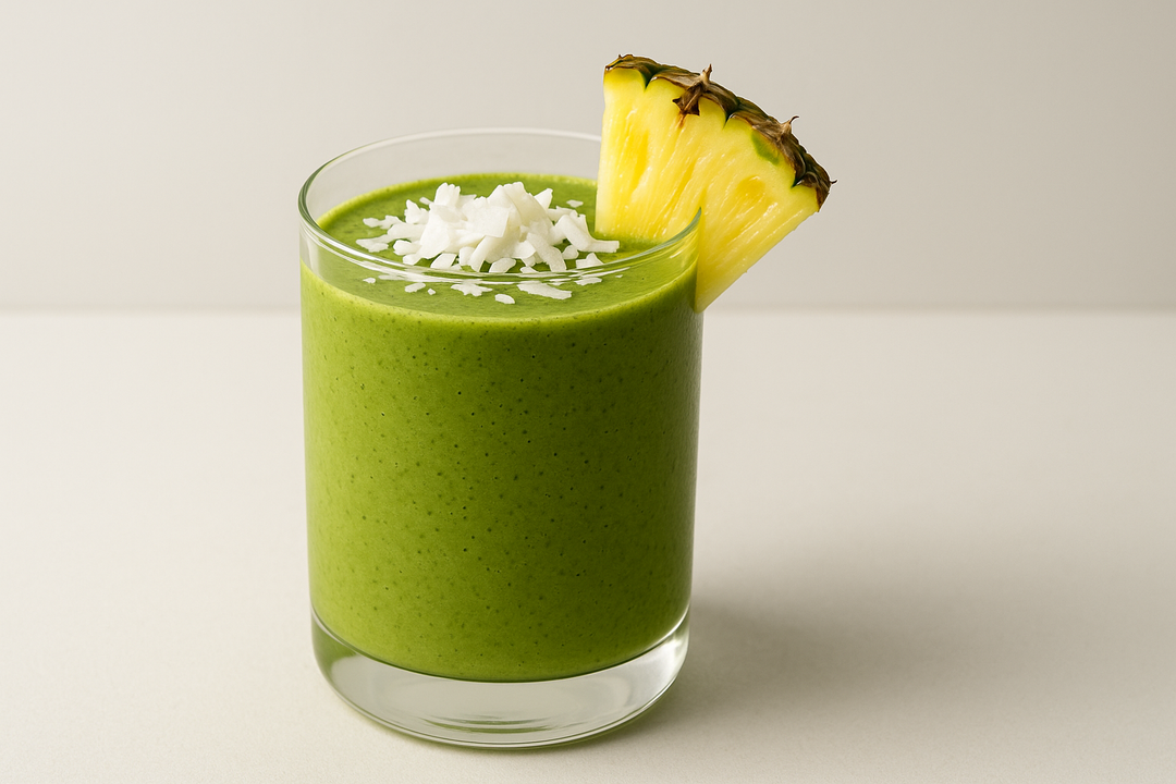 Tropikalne Smoothie z Matchą i Kokosem
