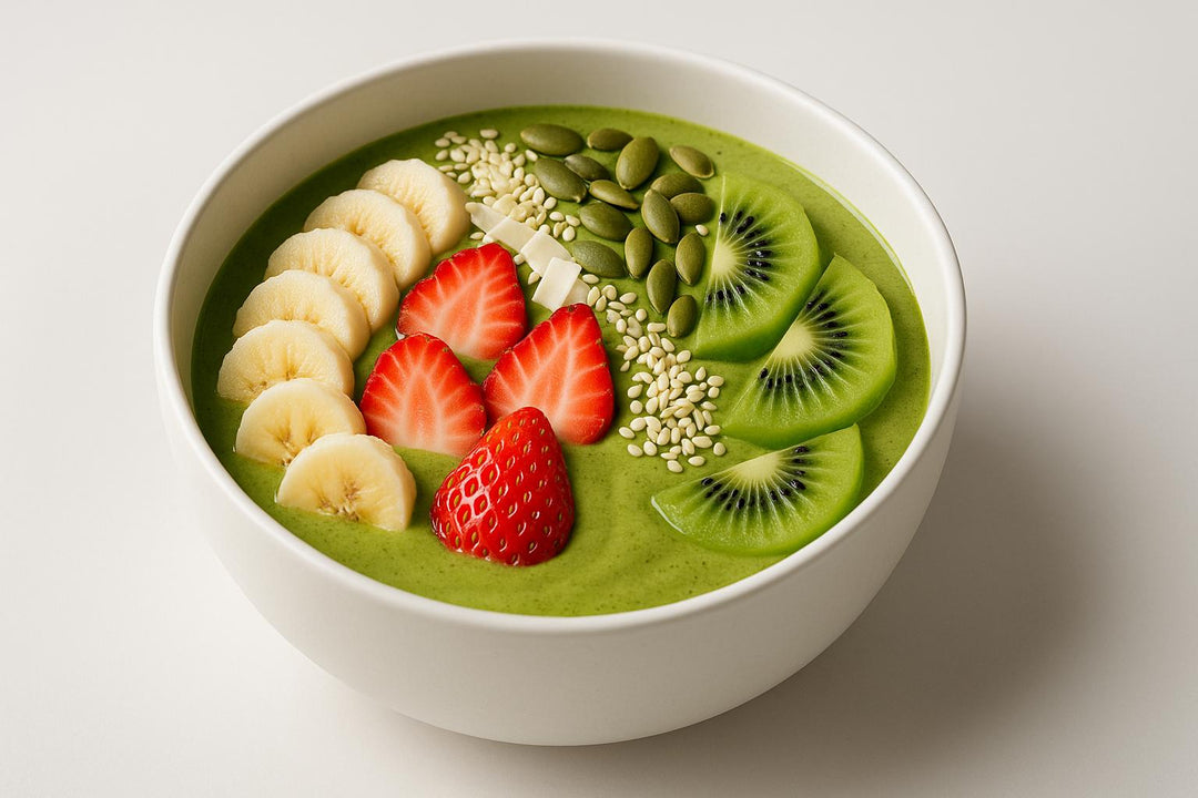 Zielone Smoothie Bowl z Matchą - Energy Boost