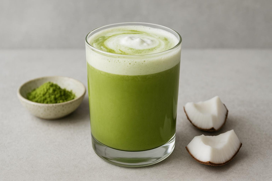 Zimowe Latte z Matchą i Kokosem