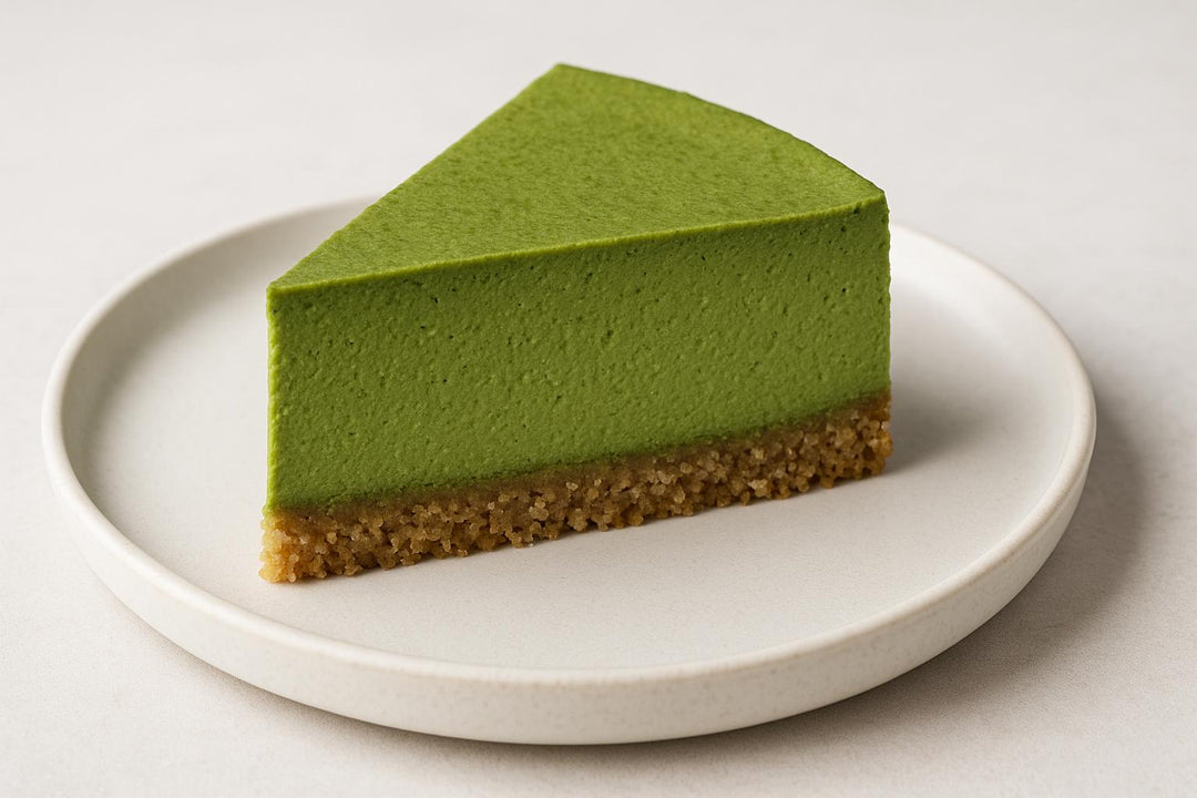 Bezglutenowy Matcha Cheesecake Vibes
