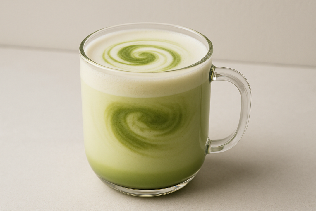 Matcha Vanilla Latte na Jesień