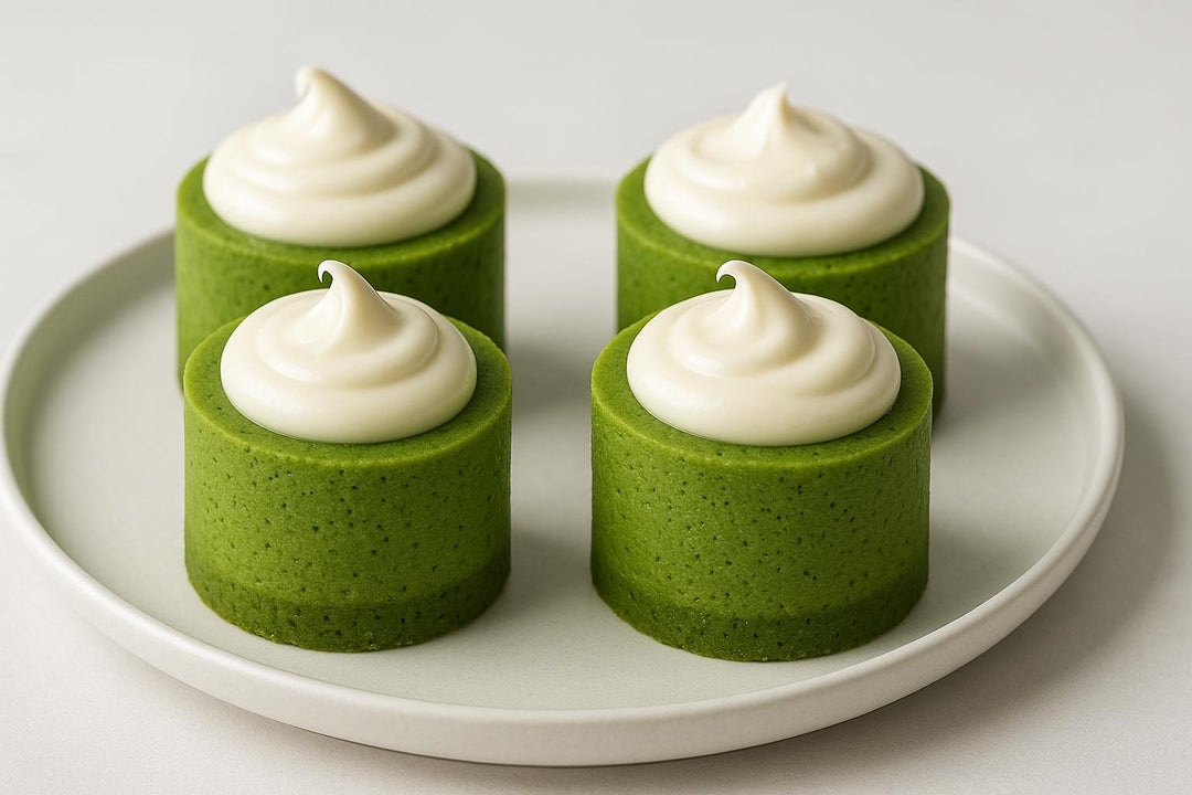 Matcha Serniczki z Kremem z Białej Czekolady