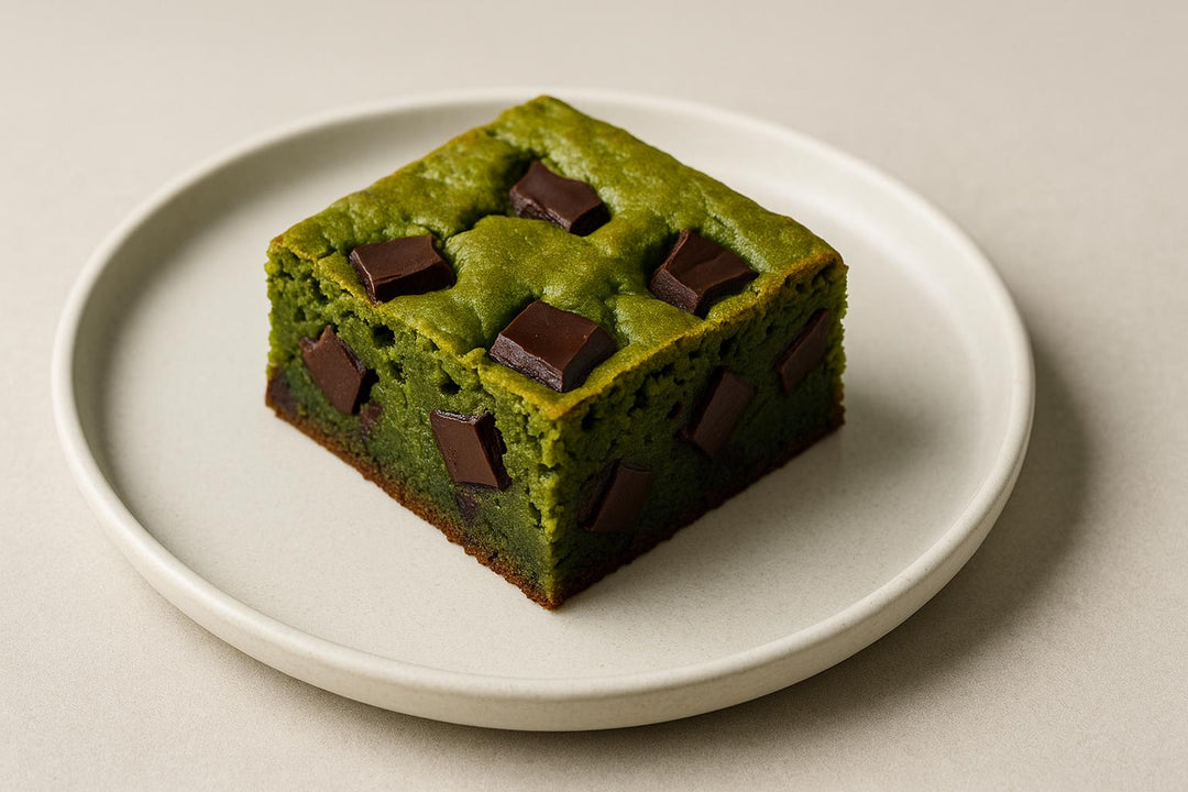 Mega Brownie z Matchą i Czekoladą