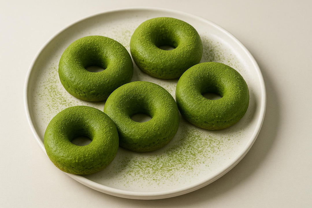 Zielone Wegańskie Donuty z Matchą