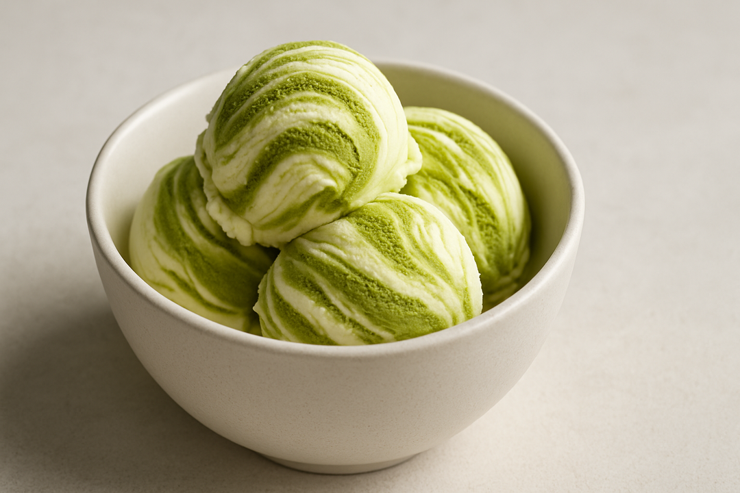 Zielona Magia: Matcha Lody Waniliowe