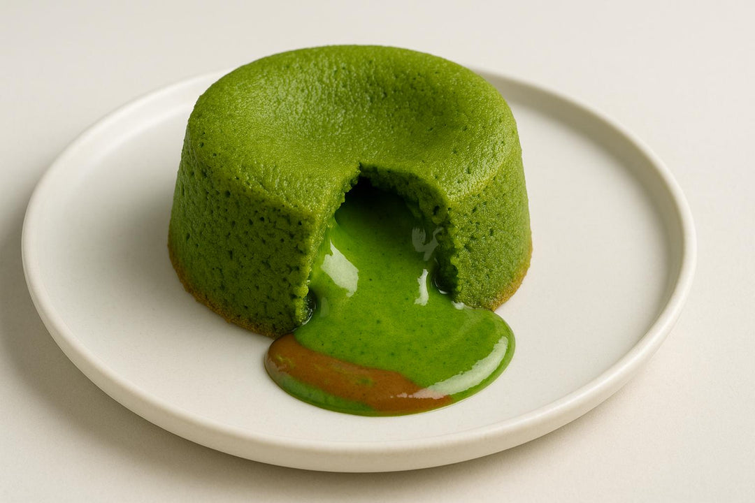 Matcha Choco Lava Cake Boom!