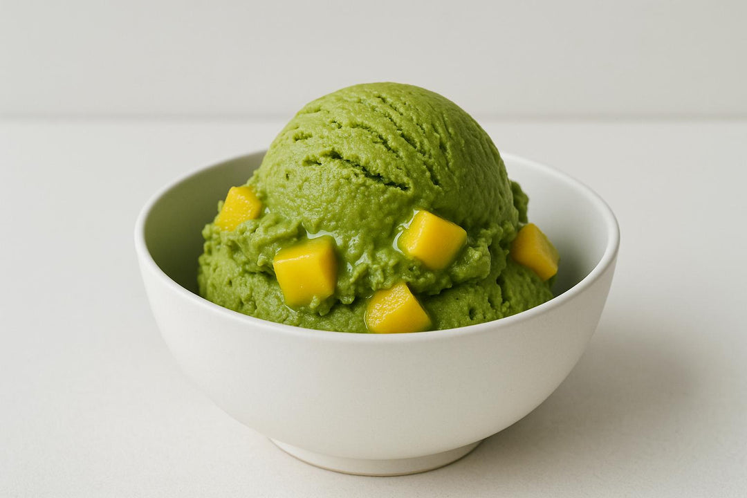 Wegańskie Lody Matcha-Mango