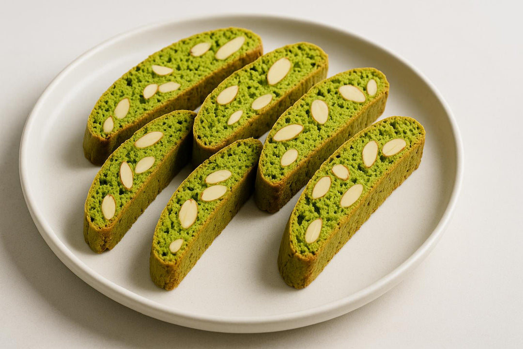 Gen-Z Biscotti z Matcha i Migdałami