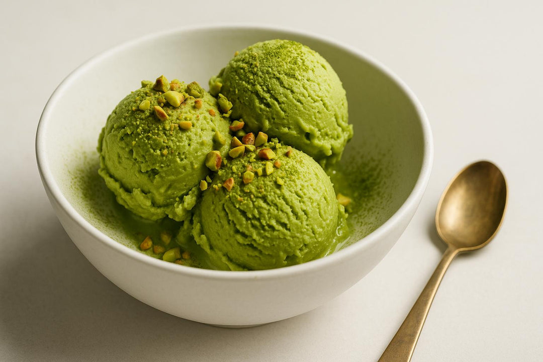 Lody Pistacjowe z Matchą na Letnie Chwile
