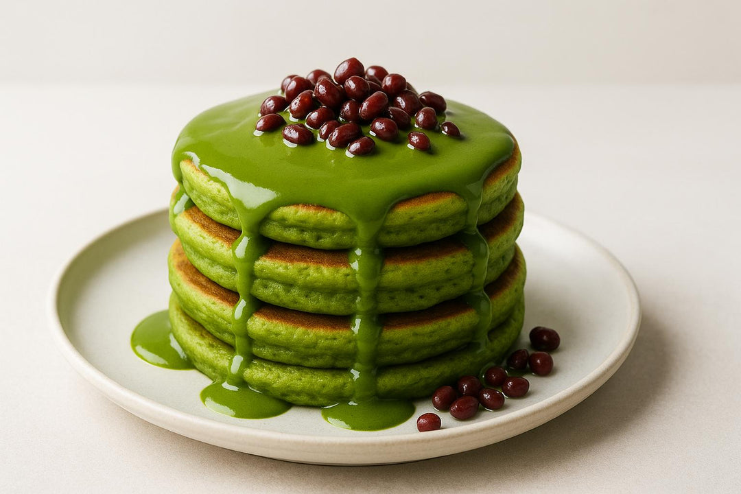 Pancakes z Matchą i Azuki