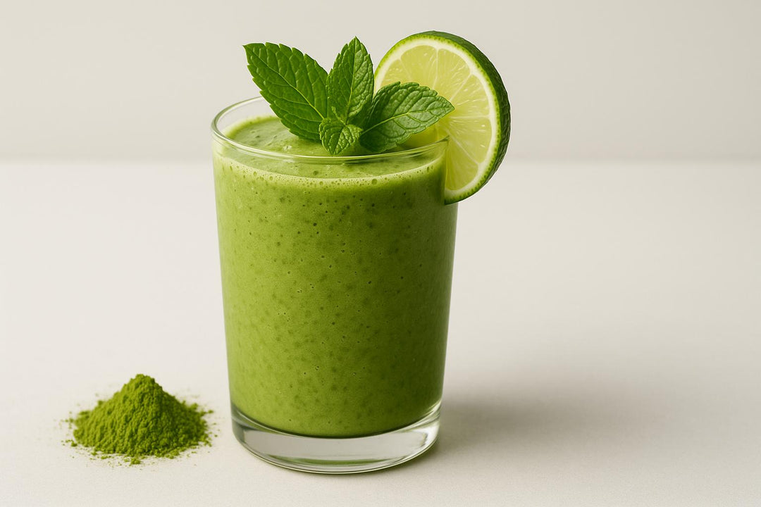 Minty Fresh Matcha Smoothie Vibes