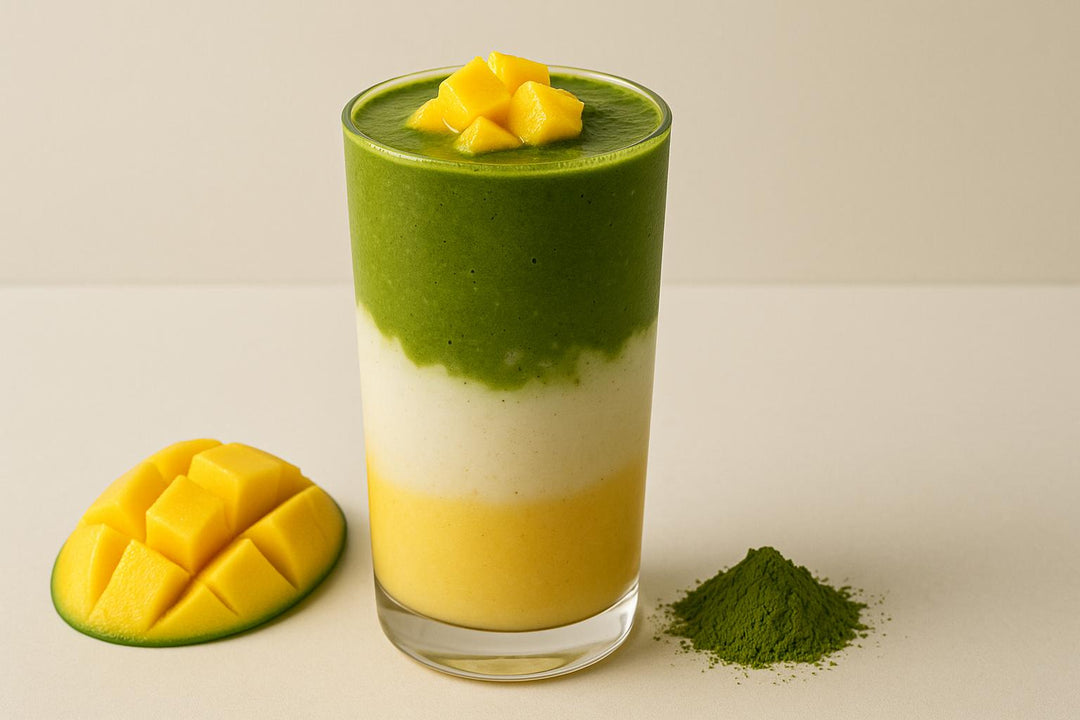 Tropikalne Smoothie z Matchą i Mango