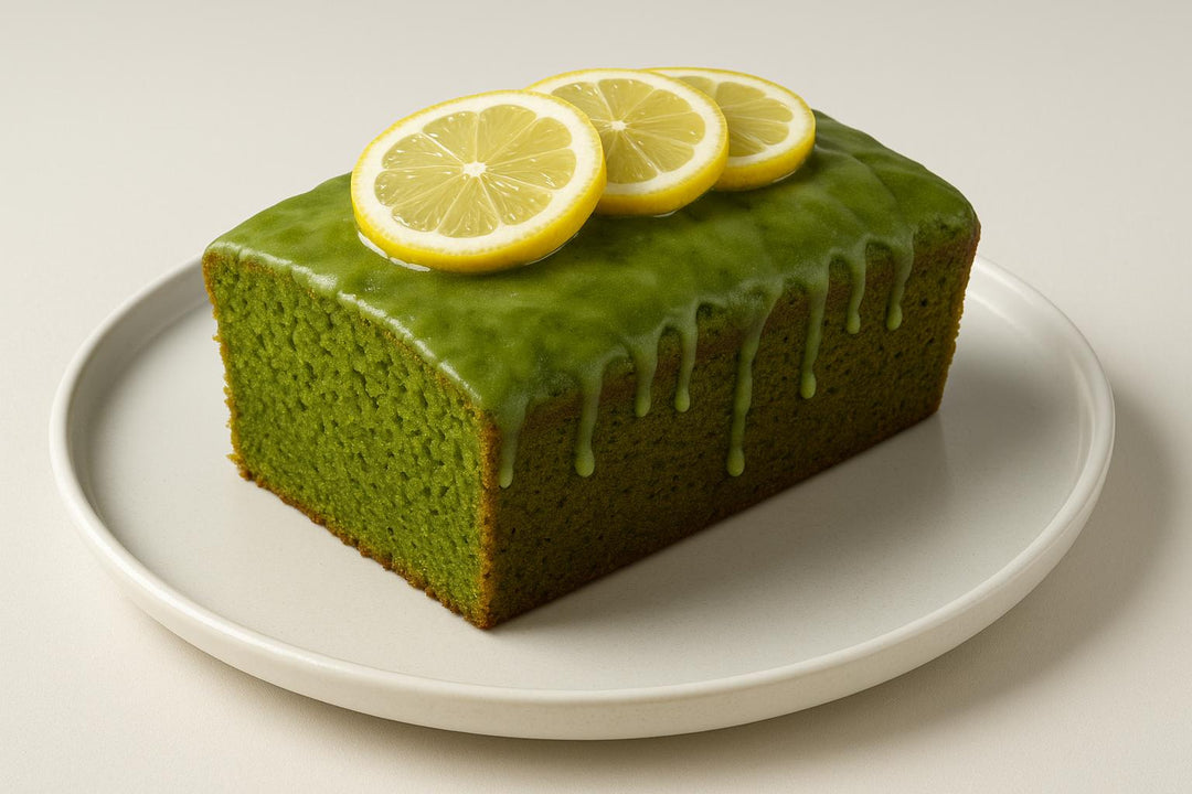Ciasto Cytrynowe z Matchą i Syropem 🍋
