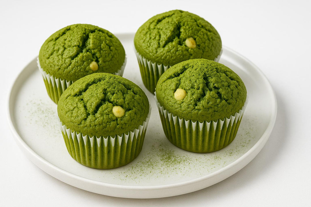Bezglutenowe Muffiny z Matchą i Czekoladą