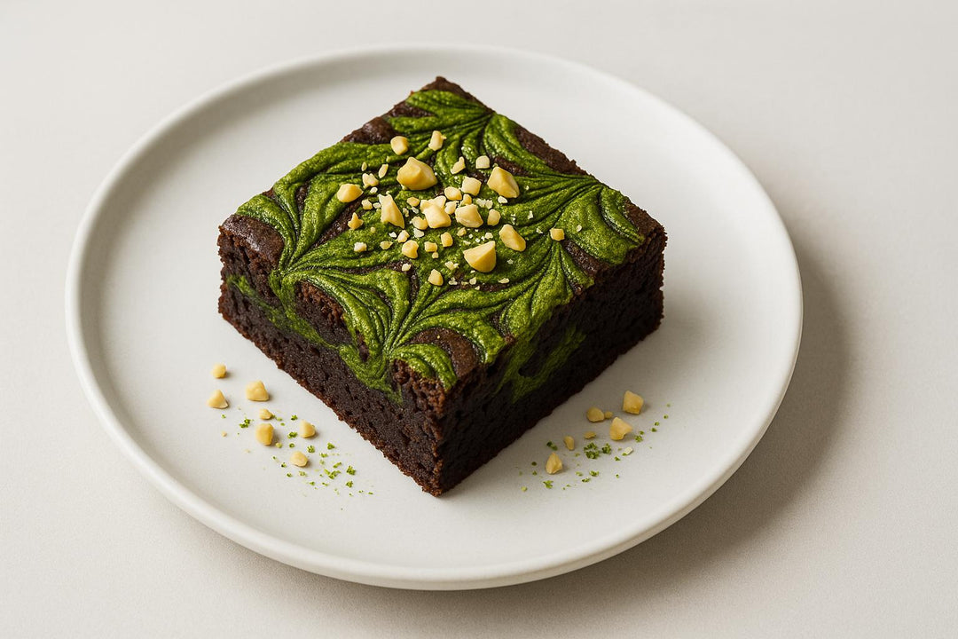 Czekoladowe Brownie z Matchą
