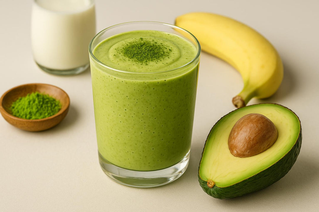 Ożywiający Matcha Smoothie z Awokado